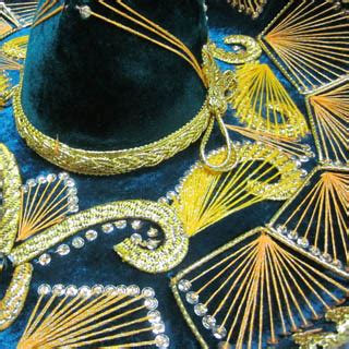 Сомбреро Чарро зеленое с золотом - MexicanArt