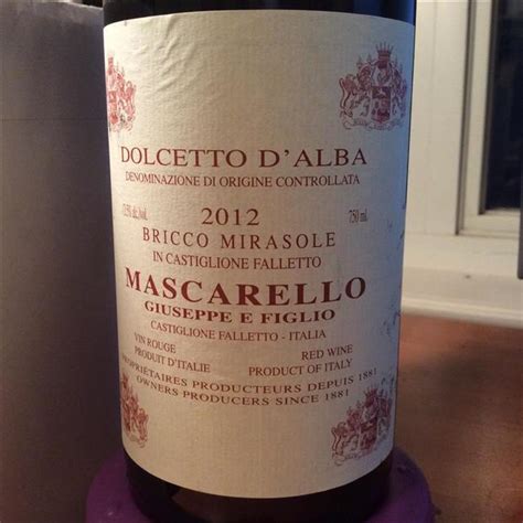 2012 Giuseppe E Figlio Mascarello Dolcetto D Alba Bricco Mirasole