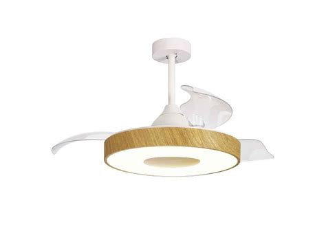 Ventilador Con Plafon Led Mo Lo Coin Fan Marron Mantra