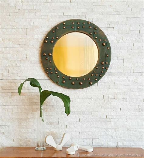 Зеркало в деревянной раме/лофт стиль в интернет-магазине Ярмарка ...