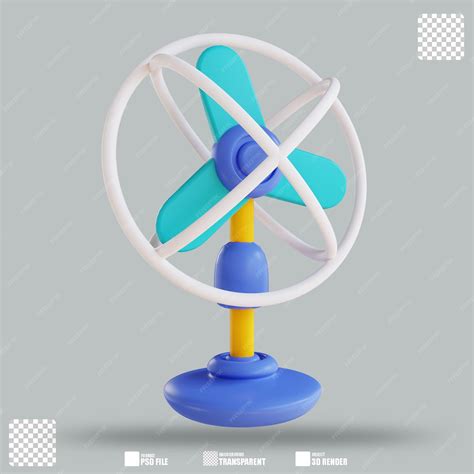 Premium Psd 3d Illustration Electric Fan