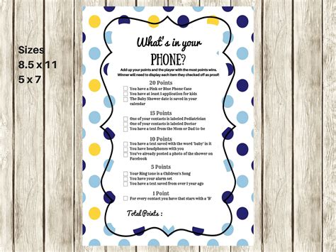 What's in your Cellphone Game - Magical Printable