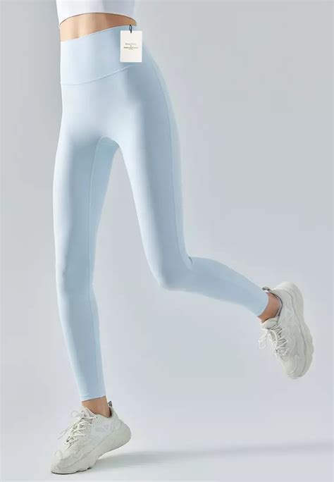 Buy Happy Fridays High Elasticity Nude Yoga Tightsno Front Crotch Linedsg Dsp Online