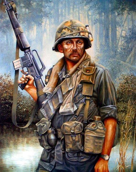 US trooper in Vietnam Vietnam Art, Vietnam History, Vietnam War Photos ...