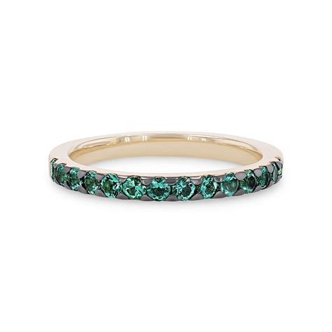 Emerald Wedding Band | Diamonds Direct