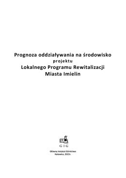 Prognoza oddziaływania na środowisko projektu