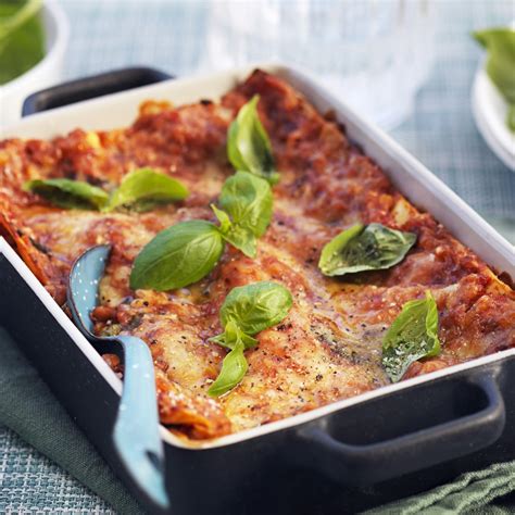 Vegetarisk Lasagne Med Röda Linser