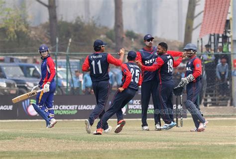 Nepal Register First Win In Wclc Defeat Namibia By 5 Wickets Onlinekhabar English News