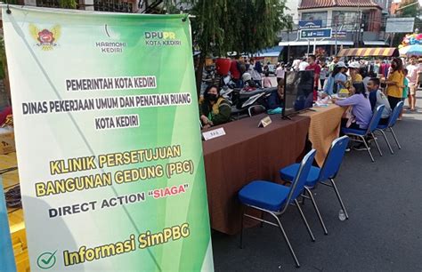 Dinas PUPR Kota Kediri Sosialisasikan PBG Ke Pengunjung CFD Bacaini Id