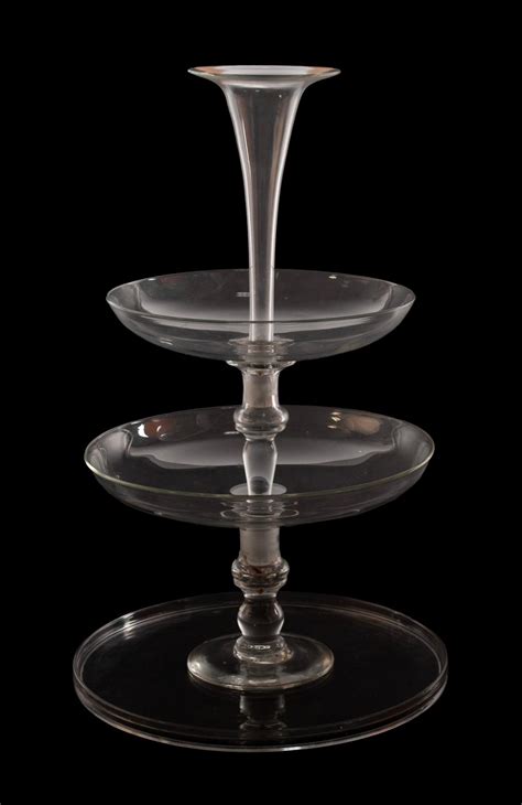 Lot Victorian Blown Glass Epergne