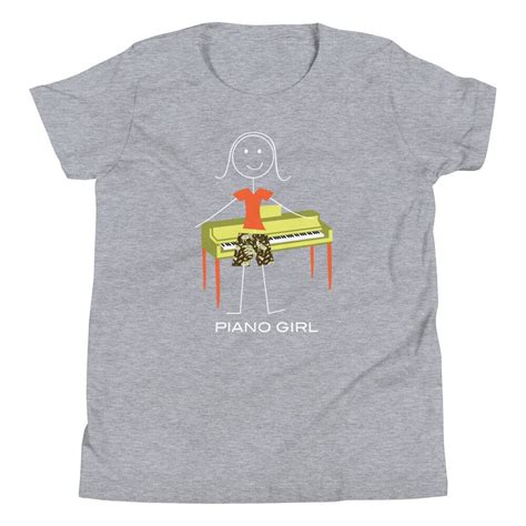 Youth Funny Girls Piano T Shirt Girl Music Ts Girls Etsy