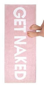 Amazon LABEND HOME Get Naked Bath Mat Funny Bathroom Rug With