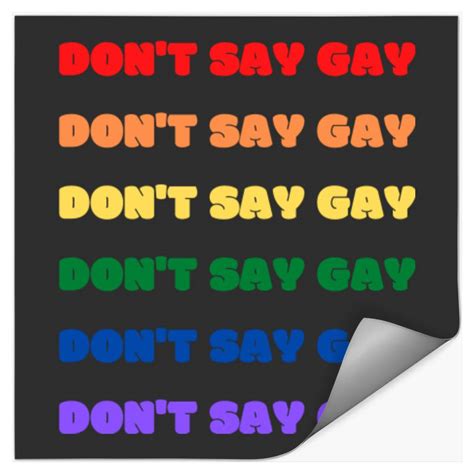 Don T Say Gay Essential Sticker Sold By Eugenia Glib SKU OFF Printerval