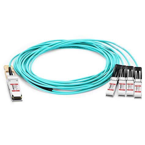 Cable de breakout óptico activo 100G QSFP28 a 4x25G SFP28 1m 3ft