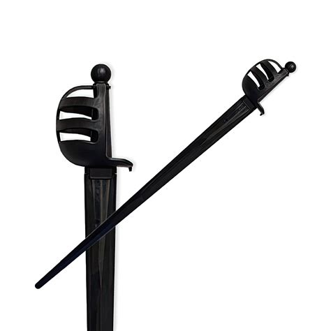 Synthetic Basket Hilt Sparring Sword Black Blade