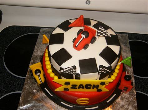 Go Kart Themed Cake