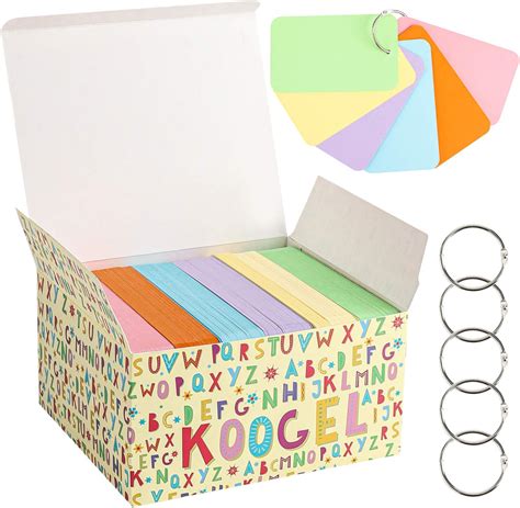 Amazon Motbach Pcs Colored Blank Flash Card Index Cards With