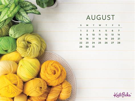 August Wallpaper And Calendar August Wallpaper | TPT