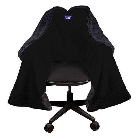 Snuggleback Chair Blanket Black Fur