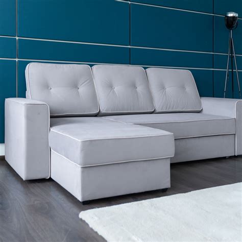 Диван Монблан дельфин Дымчато-серый микровелюр Velutto за 39 990