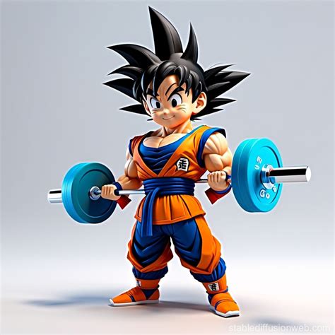 Goku Training with Weights | Stable Diffusion Online