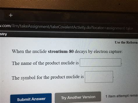 Answered When The Nuclide Strontium 80 Decays By Bartleby