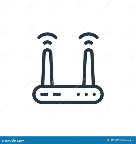 Вектор значок Wi-fi от концепции Smarthome. Тонкая грань иллюстрация ...