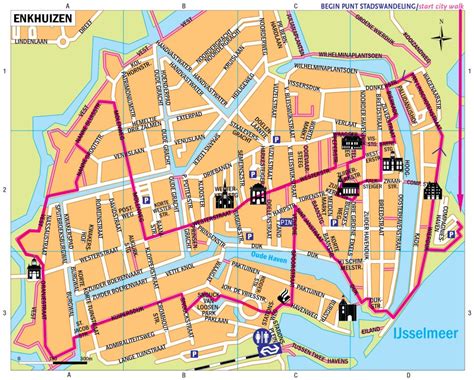 city walk  enkhuizen freebee map