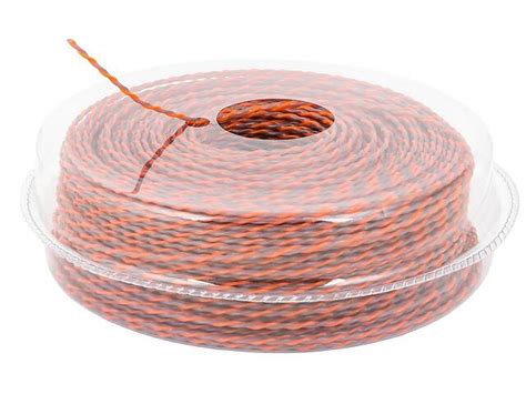 Леска для триммера бесшумная MASTERTOOL SPIRAL 2.40 мм 90 м двухцветная ...