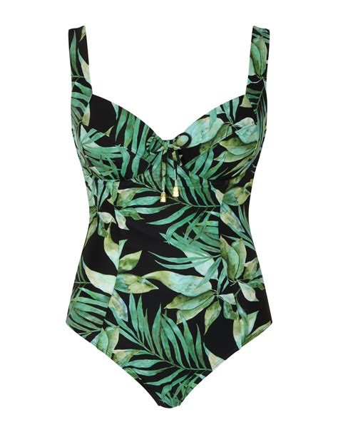 Bali Balconnet Swimsuit Palm Print TKD Lingerie