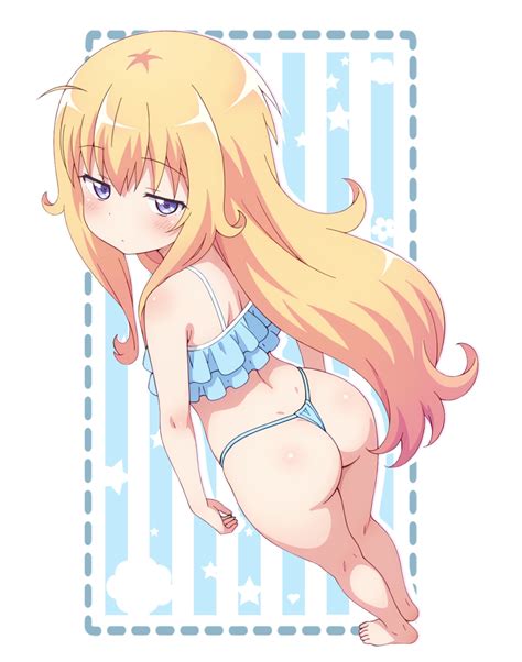 Dozdrawof Gabriel Tenma White Gabriel Dropout Original Highres 1girl Ass Bikini Blonde