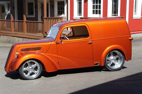 Steves Auto Restorations 1948 Thames Panel Truck Custom Wheels