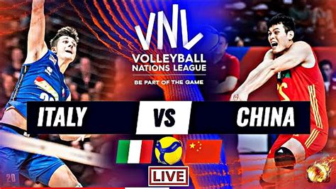 Italy Vs China Live Score Update Today Match Vnl 2023 Fivb Volleyball Men S Nations League Youtube