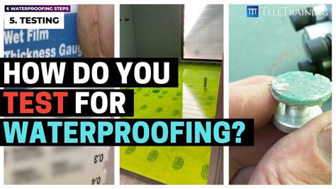 How Do You Test For Liquid Waterproofing Membrane Youtube