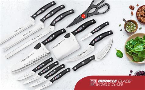 Miracle Blade World Class Series 18 Piece Set Including Knife Block ...