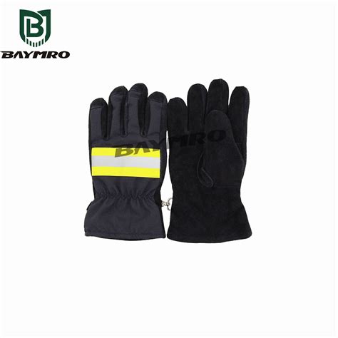 Heat-Resistant Firefighter safety gloves with Reflective Design