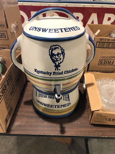 There Is A Kentucky Fried Chicken Tea Dispenser It Is About 2 What