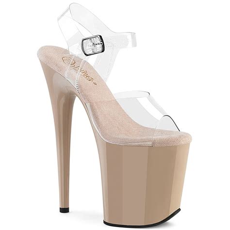 Pleaser FLAMINGO 808 Nude Crazy Heels