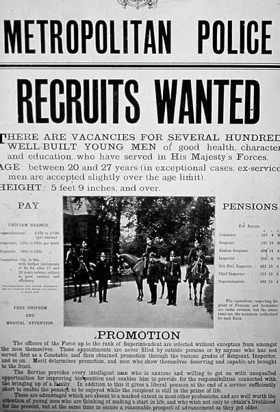 Metropolitan Police recruitment poster (Photos Prints, Framed, Posters ...