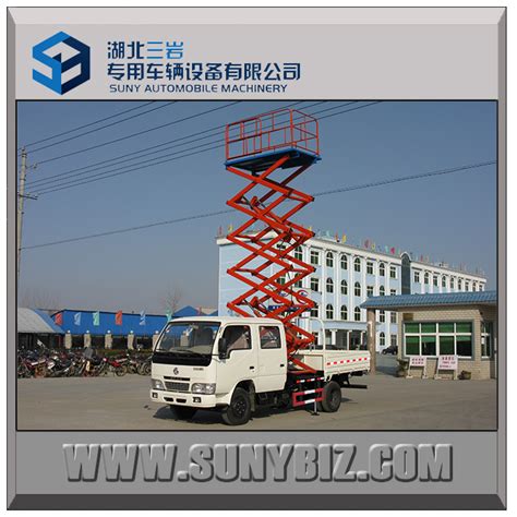 M M Dongfeng Dfac Hydraulic Lifting Aerial Cage Truck China High