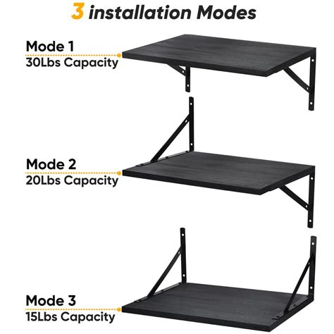 Deep Floating Shelves For Wall 4 Sets 12 Inch Deep Floating Shelves Black Wide Floating