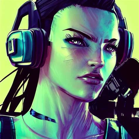 Beautiful Sophia Gorgeous Female Cyberpunk Mercenary Stable Diffusion