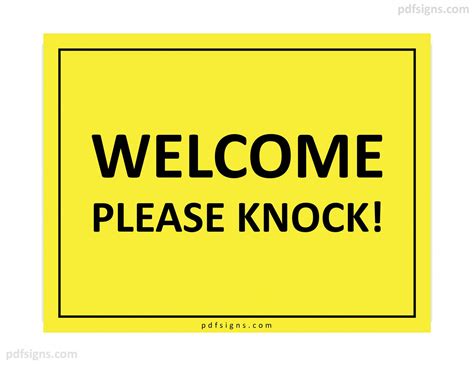 Free Printable Please Knock Before Entering Printable Sign - FREE