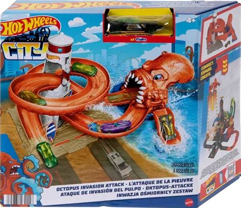 Hot Wheels Pista City Ataque Invasion Del Pulpo Mercadolibre