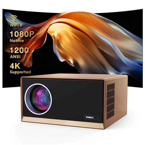 XIDU-S1-Projector-4K-Native-1080P-1200ANSI-Android-9-0-Projectors-HD ...