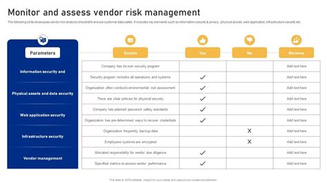 Monitor And Assess Vendor Risk Management Cyber Risk Assessment Ppt Example