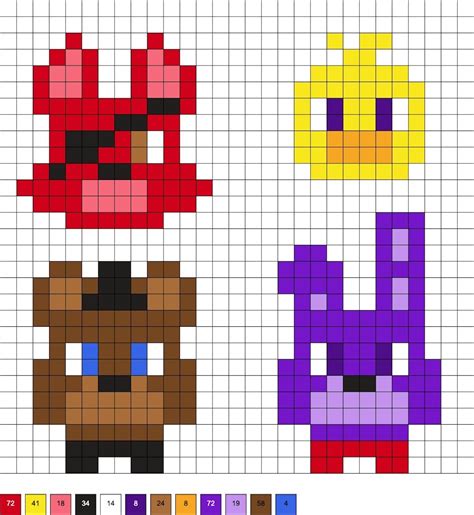 Fnaf Perler Beads Five Nights At Freddy S Artofit