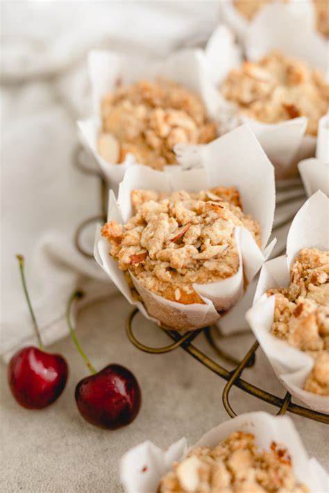 Cherry Almond Muffins Bread Baking Babe