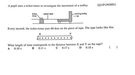 Ticker Tape Timer Questions Youtube