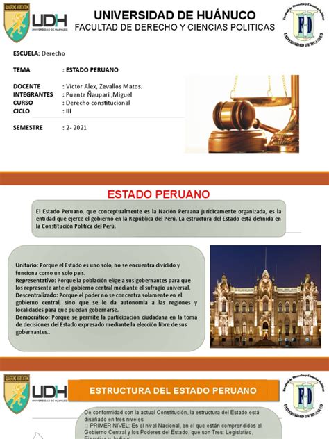 Estado Peruno | PDF | Ministerio (Departamento de Gobierno) | Gobierno